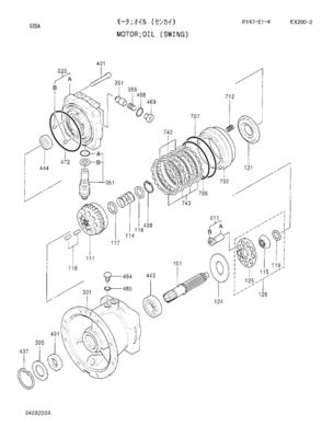 Άξονας Drive 0409224 μηχανών M2X96 0409203 4247870, ex200-2 μέρη υδραυλικών αντλιών